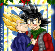 Christmas Kissing : The Saiyajin Fathers Way