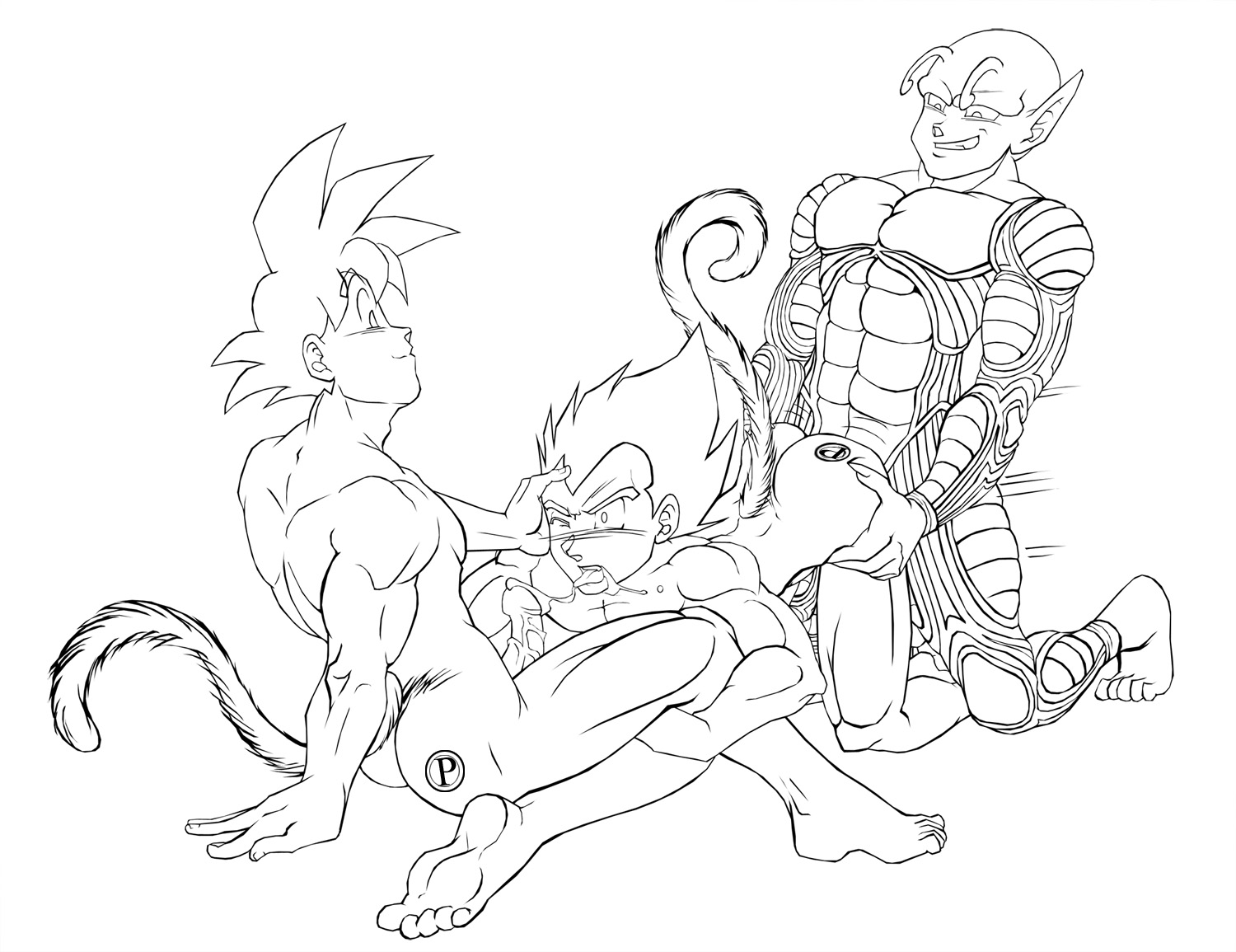 DBZ Yaoi, DBZ Gay Art, Dragon Ball Z Yaoi, Goku x Vegeta, Gohan x Trunks, D...