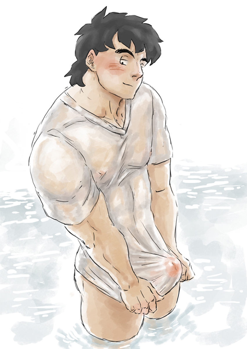 Wet T-Shirt - Boxer & Rice : Explore DBZ Yaoi Fanfiction, Art, Comics &  More for Gay/Yaoi Fans