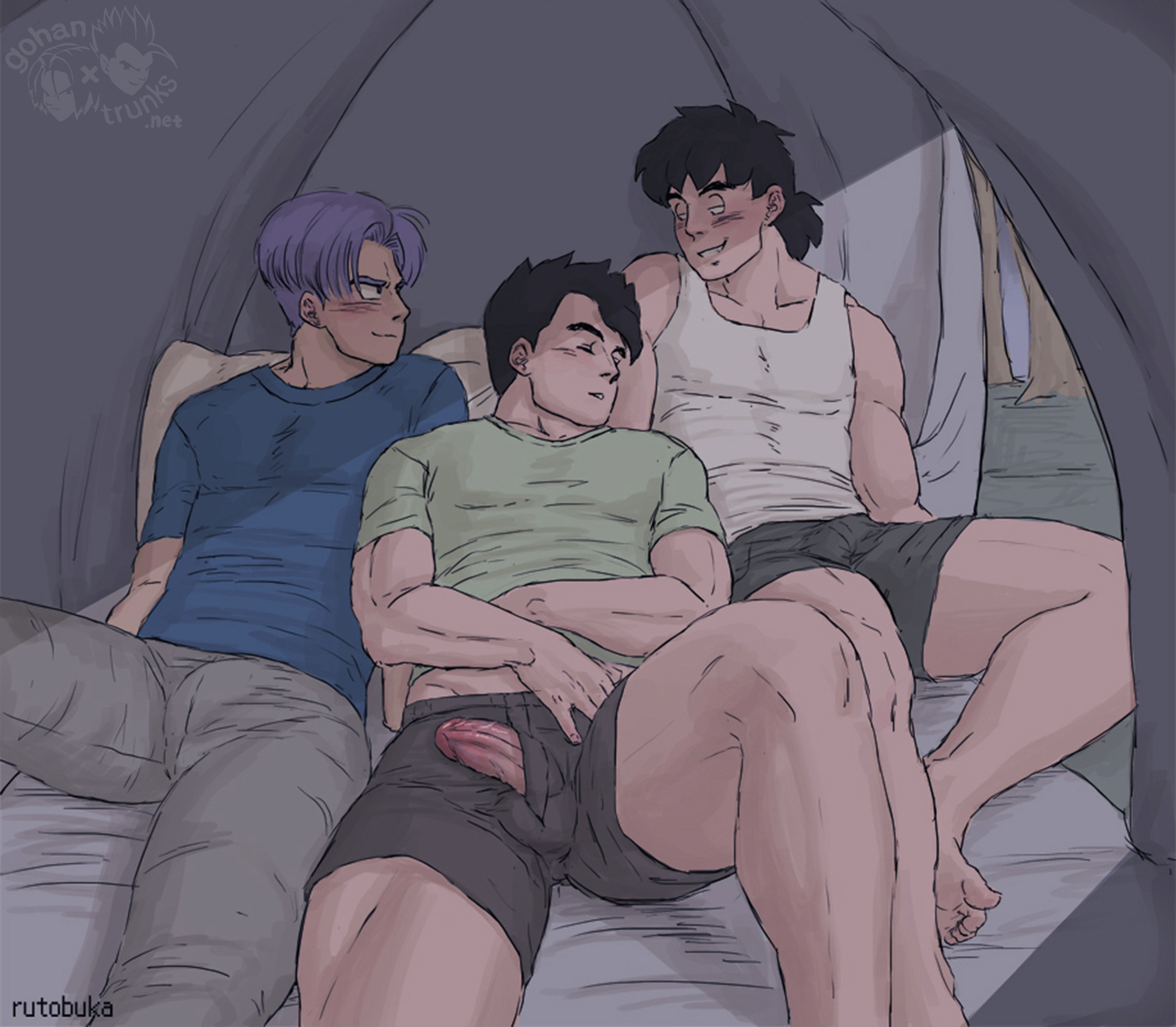 Camping Can Sure Be Fun - Boxer & Rice : Explore DBZ Yaoi Fanfiction, Art,  Comics & More for Gay/Yaoi Fans