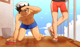 Scrubbing The Deck