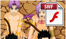 DBZ Yaoi Flash Animation : Full Frontal Orgy