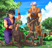 097 : Chopping wood Saiyan Way