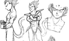 Vegeta Sketches