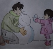 Snow Day (Father's Day fanart)