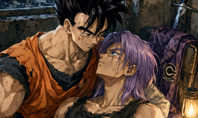 Gohan x Trunks Hurt Comfort — Truhan Future Timeline Recovery Fanart