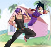 Future Trunks & Young Gohan Training — Waiting for Goku to Wake Up