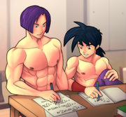 Future Trunks Helps Young Gohan With Math — While Goku Recovers