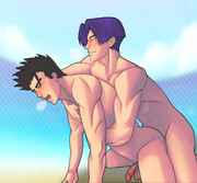 Adult Gohan x Trunks Intimate Scene — Truhan Saiyan BL Fanart