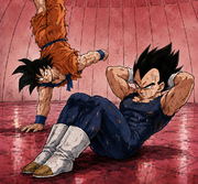 Kakavege Gravity Room Training — Goku x Vegeta Rivalry Fanart
