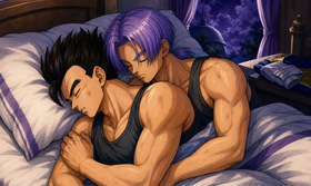 Gohan x Trunks Before Fighting Goku Black — Truhan Night Fanart