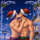 Adult Gohan x Trunks Christmas Kiss — Truhan Holiday Fanart