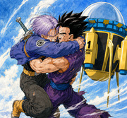 Gohan x Future Trunks Chose to Stay — Truhan Post-Goku Black Reunion Fanart