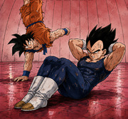Kakavege Gravity Room Training — Goku x Vegeta Rivalry Fanart