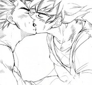 Kakavege Gravity Room Water Break — Goku x Vegeta Post-Training Fanart