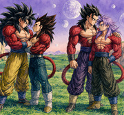 Kakavege & Truhan SSJ4 Generations — Two Saiyan BL Bonds
