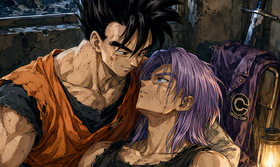 Gohan x Trunks Hurt Comfort — Truhan Future Timeline Recovery Fanart