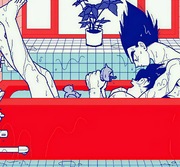 VegeKaka Bathtub Intimacy — Vegeta x Goku in the Red Tub