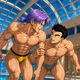 Gohan and Future Trunks at the Indoor Pool — Dyptich Part I