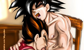 VegeKaka Chair Scene by Maetel — Mature Old Web DBZ BL Archive
