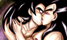 SSJ4 Rivalry Kiss by Maetel — Mature Kakavege Old Web Archive