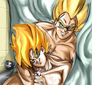 Super Saiyan Shower Hold by Maetel — Mature VegeKaka Old Web Archive
