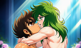 Shun x Seiya Before the Kiss — Adult Pegasus and Andromeda Art