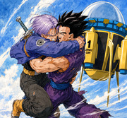 Gohan x Future Trunks Chose to Stay — Truhan Post-Goku Black Reunion Fanart