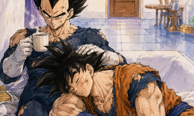 VegeKaka Fanart: Vegeta x Goku