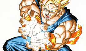 SSJ Gohan Energy Attack Artwork — Dragon Ball Z Visual Reference