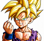 SSJ2 Gohan Battle-Scarred Close-Up Artwork — Dragon Ball Z Cell Saga Visual Reference