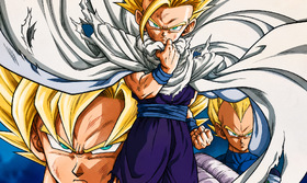 Cell Saga Shitajiki — Dragon Ball Z Super Saiyan Lineup Visual Reference