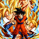 Buu Saga Goku Super Saiyan Forms Artwork — Dragon Ball Z Visual Reference