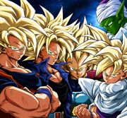Cell Saga Super Saiyan Lineup Artwork — Dragon Ball Z Visual Reference
