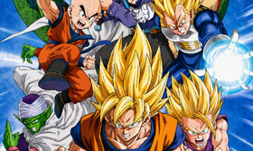 Dragon Ball Z Cell Saga Shitajiki — Shenron et les Super Saiyans en formation de combat