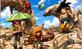 Dragon Ball GT Desert Adventure Shitajiki — Exploration en terrain hostile avec Giru