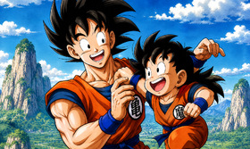 father son sparring
